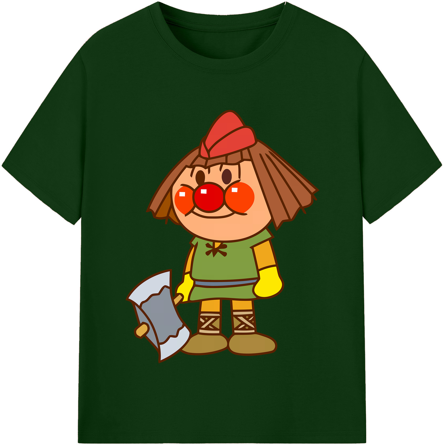 （画像用） アンパンマン Anpanman 綿100％半袖Tシャツ（フロントプリント）